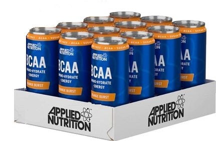BCAA Amino-Hydrate + Energy Cans, Orange Burst - 12 x 330 ml. - Vitax.ro