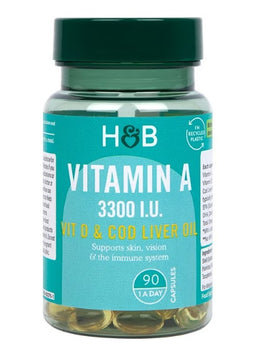Vitamin A, 3300 IU - 90 caps - Vitax.ro