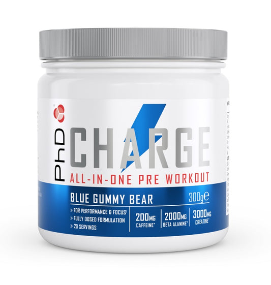 Charge All-In-One Pre-Workout, Blue Gummy Bear - 300g - Vitax.ro
