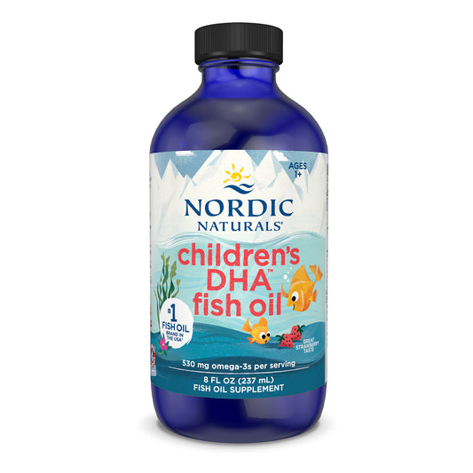 Children's DHA, 530mg Omega-3 Strawberry (EAN 768990891007) - 237 ml. - Vitax.ro