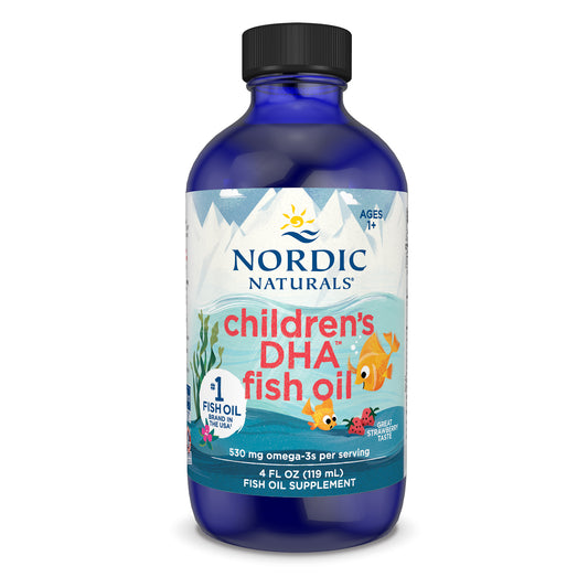 Children's DHA, 530mg Omega-3 Strawberry (EAN 768990891281) - 119 ml. - Vitax.ro