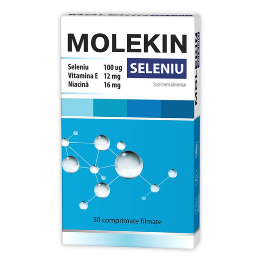 Molekin Seleniu, Zdrovit, 100mcg, 30 Comprimate - Vitax.ro