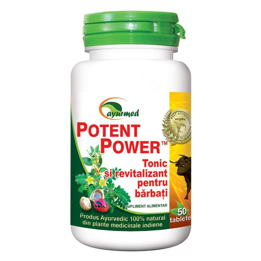 Potent Power, Ayurmed, 50 Tablete - Vitax.ro