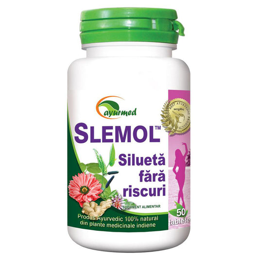 Slemol, Ayurmed, 50 Tablete - Vitax.ro